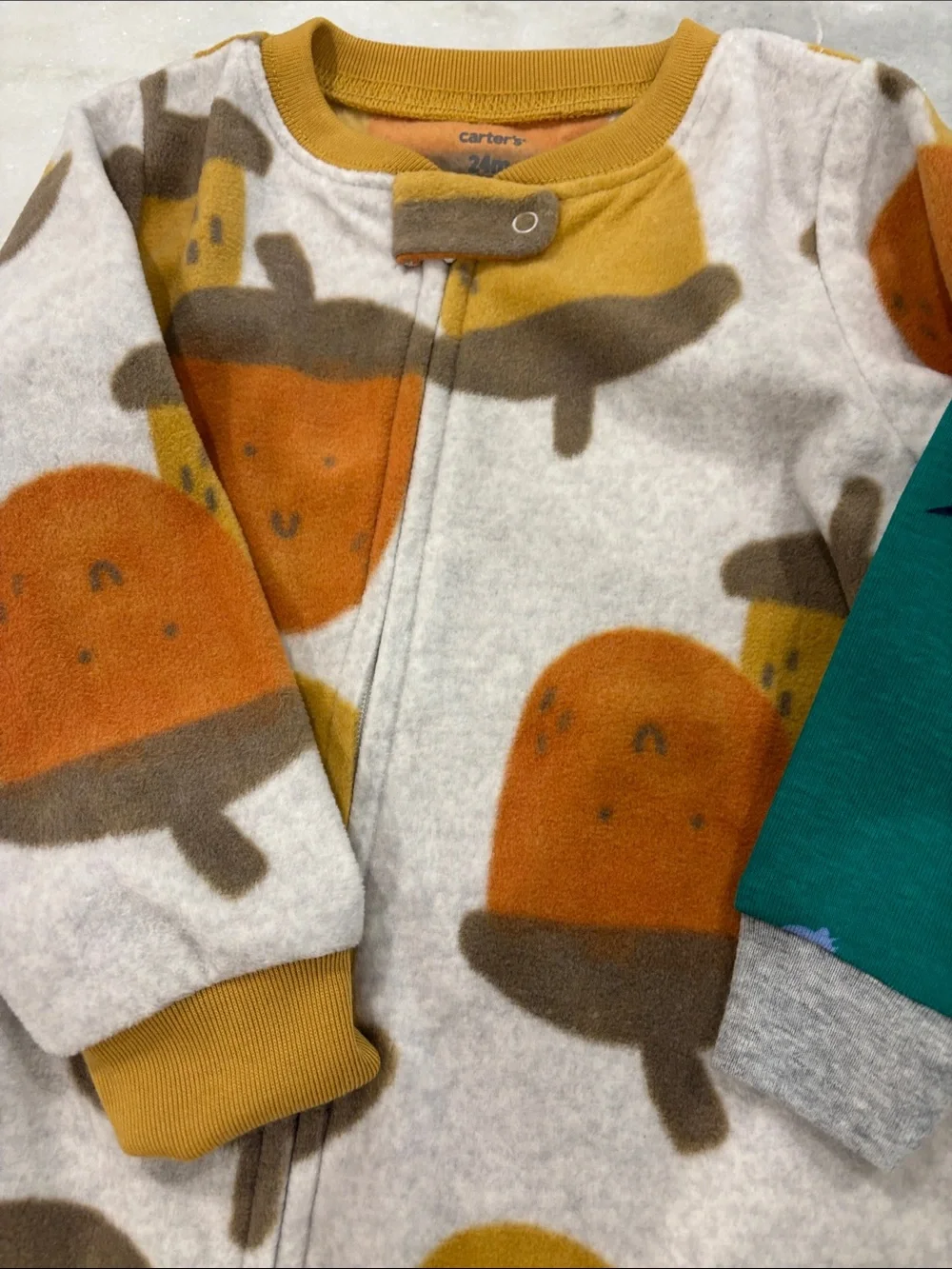 Baby boy one piece sleepies-new -24 months